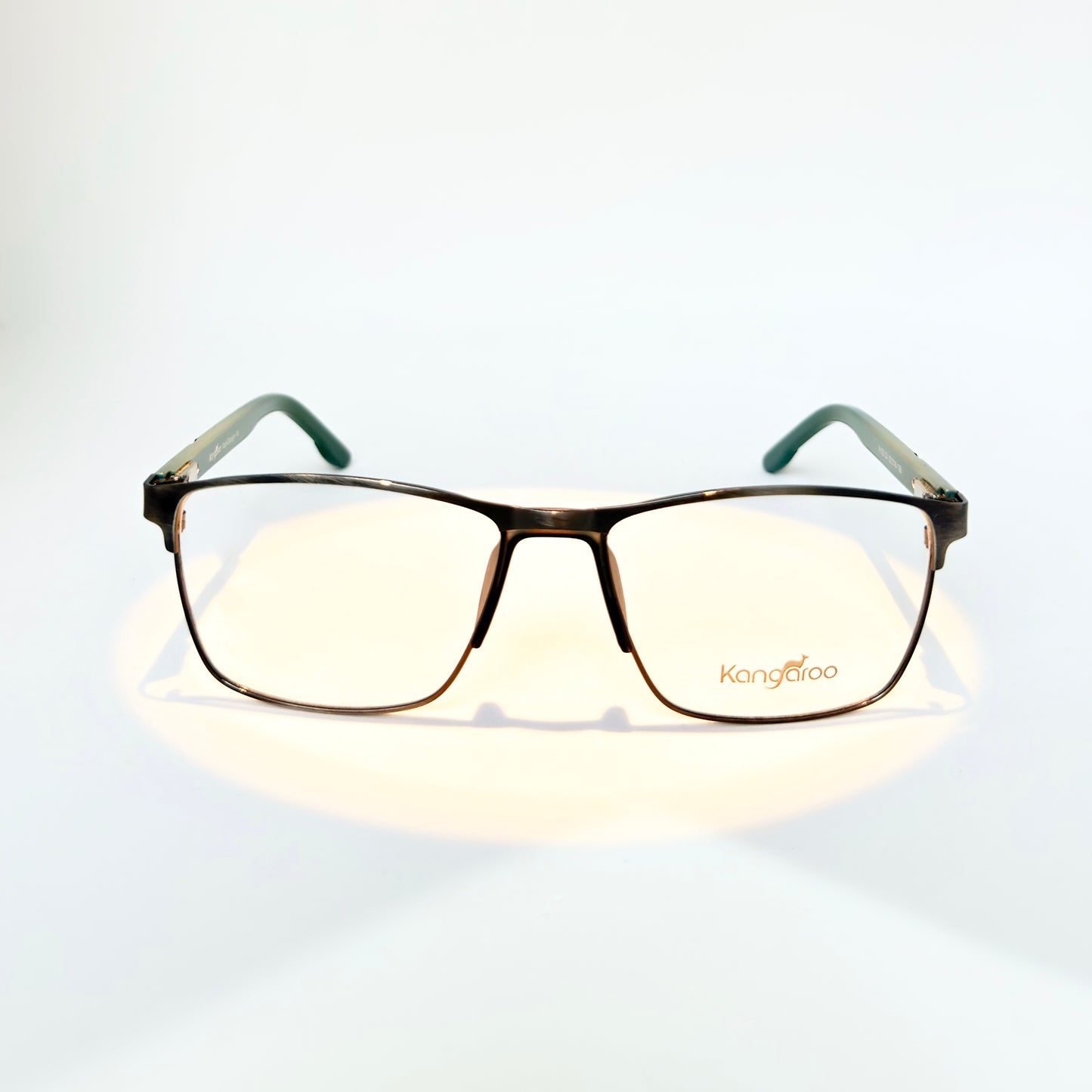 Marco Metálico para Gafas de Hombre NegroXVerde K120