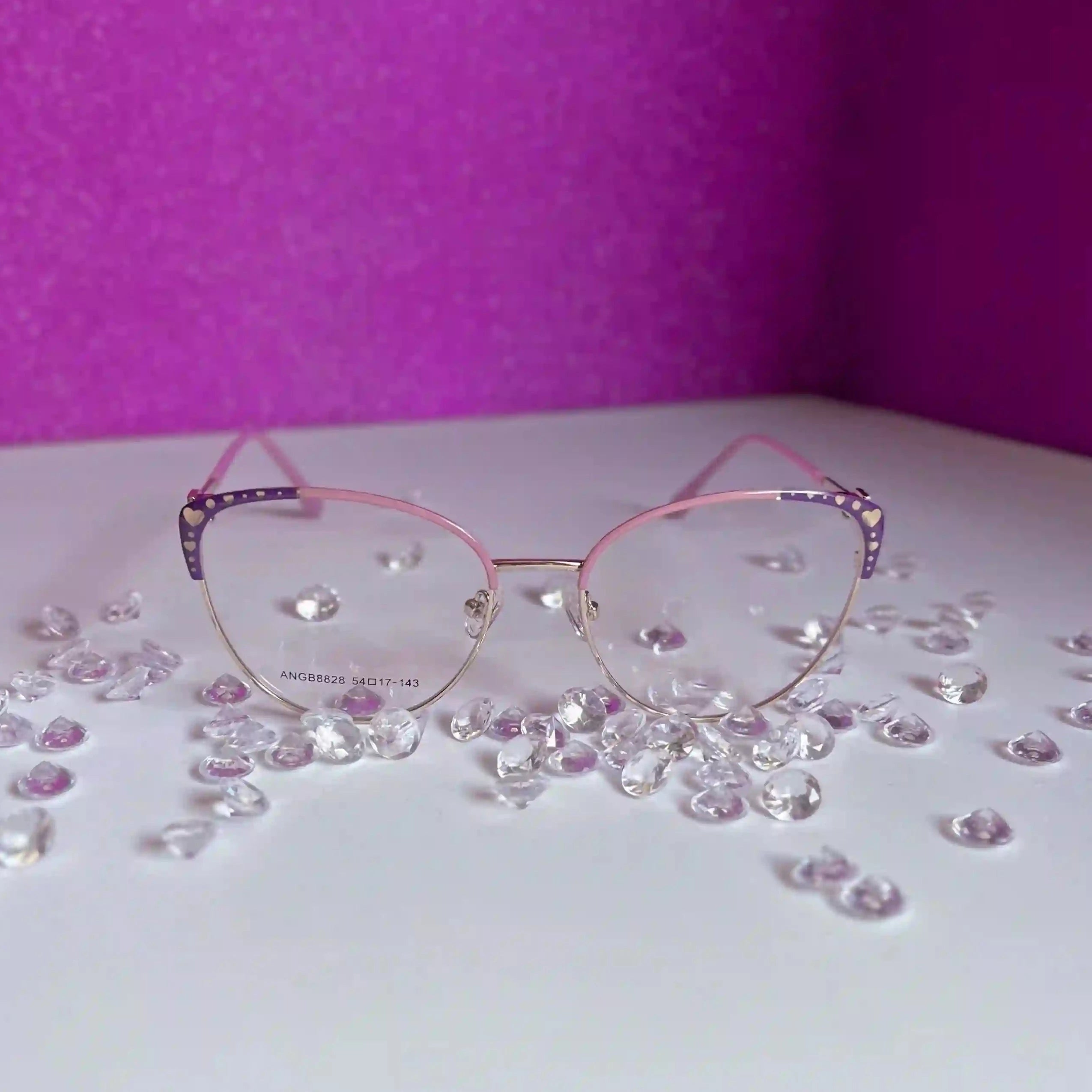 MONTURA METALICA AGATADA DAMA ANGB8828 - Optica Visión Natural